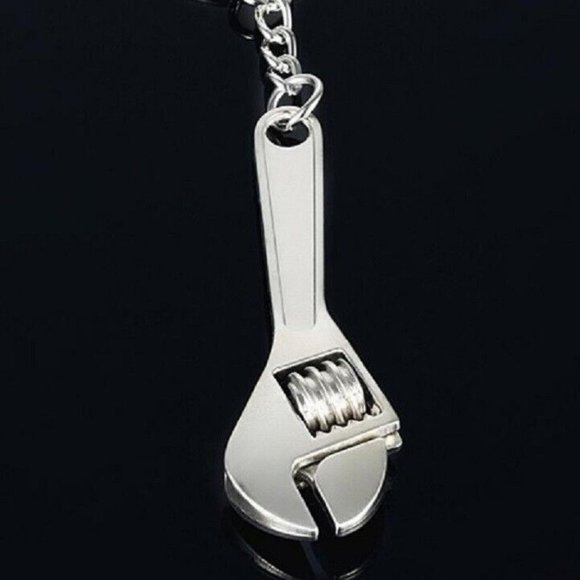Wrench Keychain Working Silver Wrench -‎ Gift for Dad Father's Day - Handyman - Picture 9 of 12